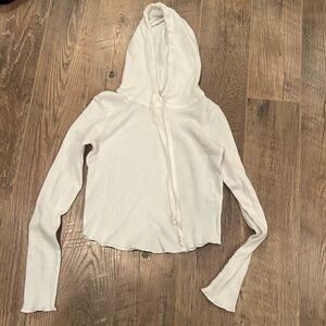 Gab & Kate Women’s White Hoodie Size Small
